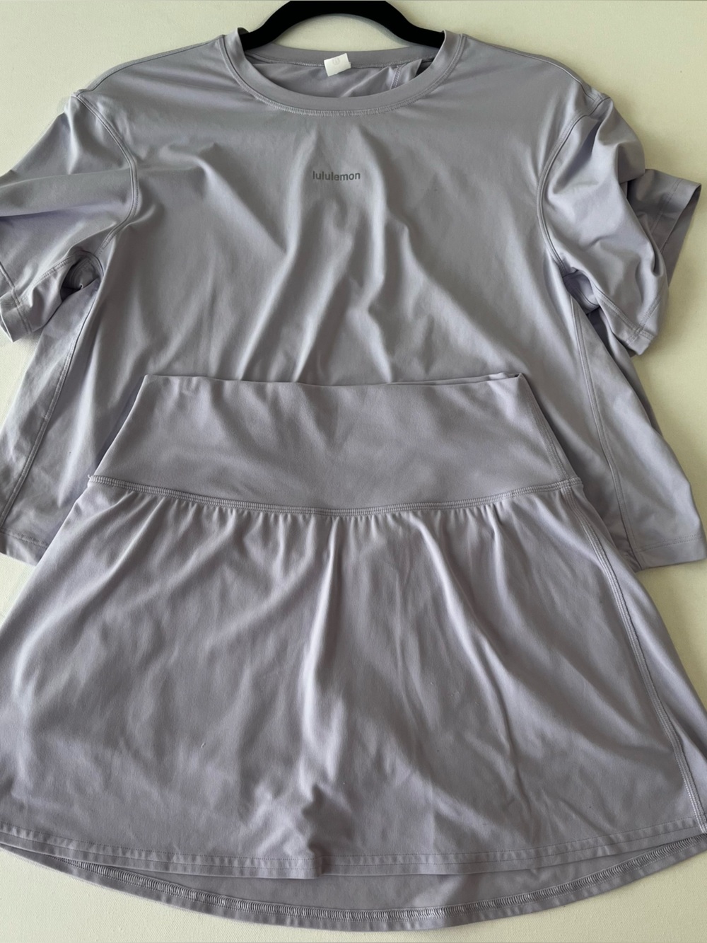 lululemon athletica women’s set shirt S skort 8